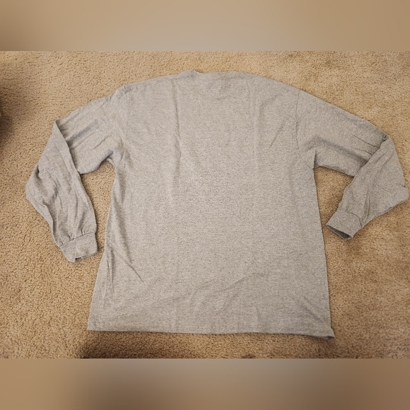 Long Sleeve Unisex Gray T Shirt Cowboys Football Sports Size XL Gildan #E137 - Picture 4 of 6